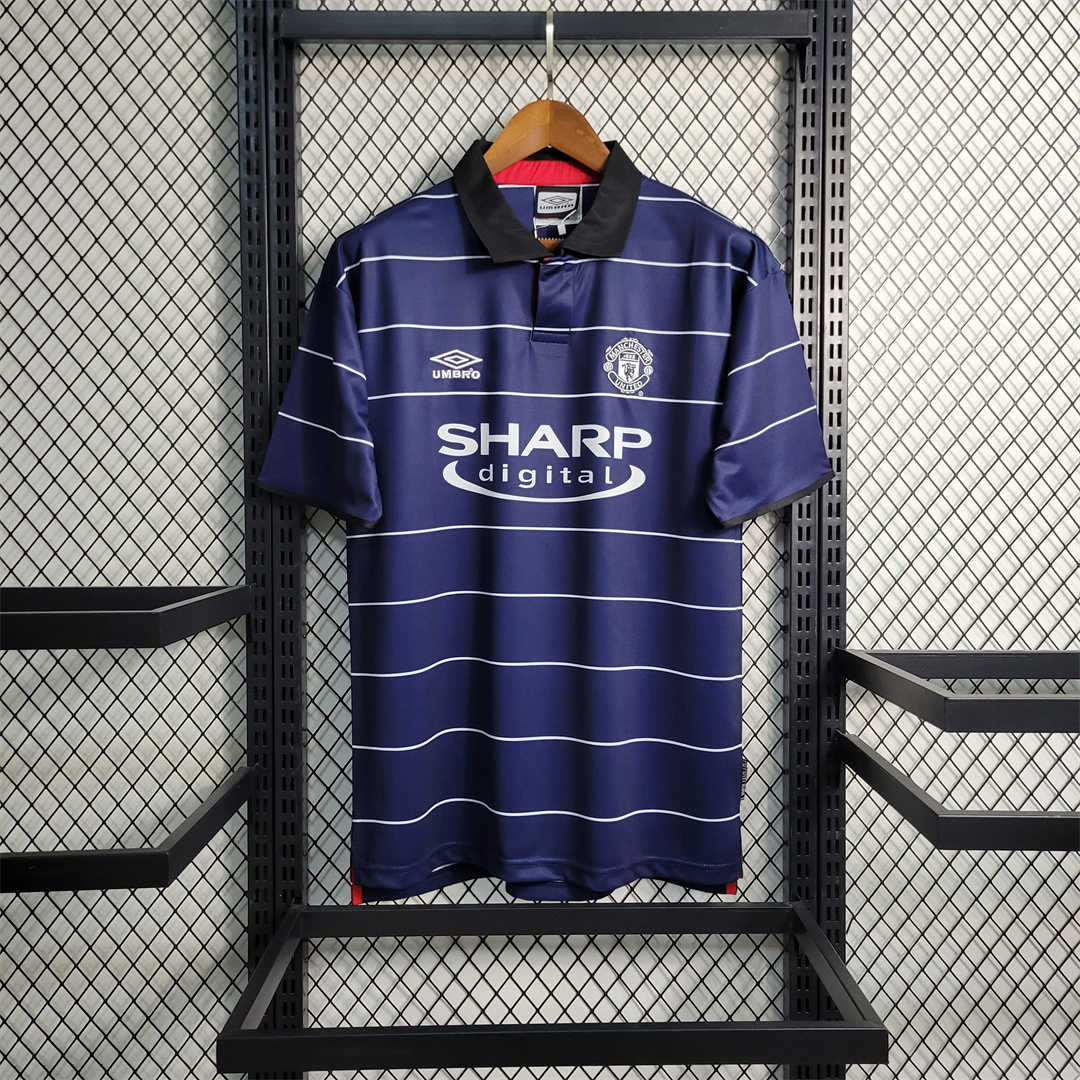 1999-2000 Manchester United Away Soccer Jersey Retro Version S-2XL