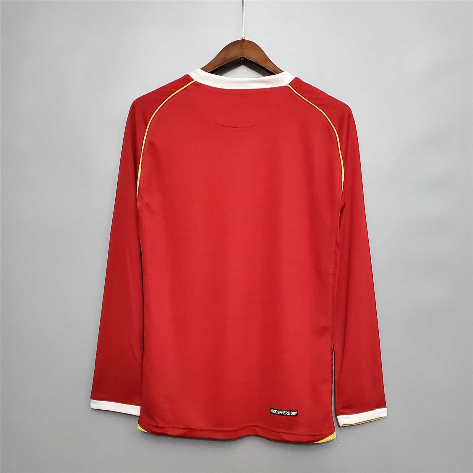 2006-2007 Manchester United Home Soccer Jersey Retro Version S-2XL