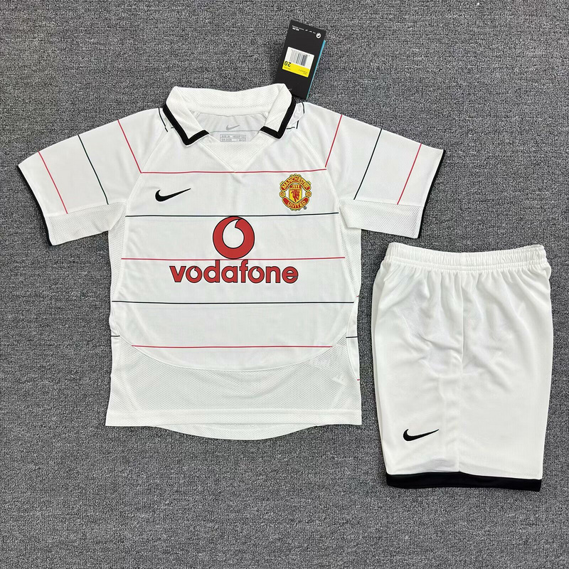 2003-2005 Manchester United Away Retro Version Jersey Kids Size 16-28