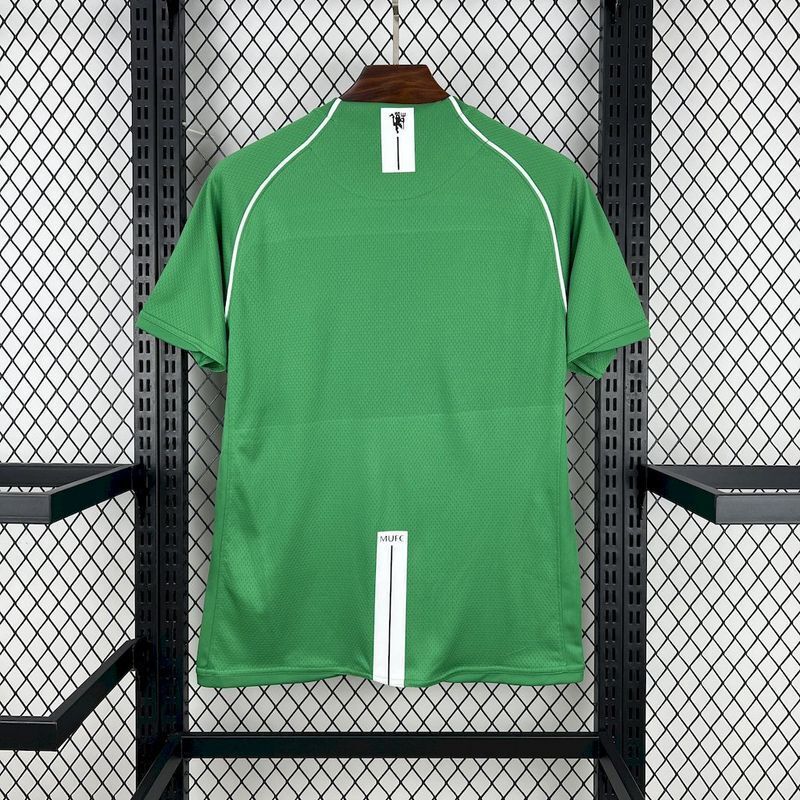 2007 2008 Manchester United green goalkeeper Soccer Jersey Retro Version S-2XL