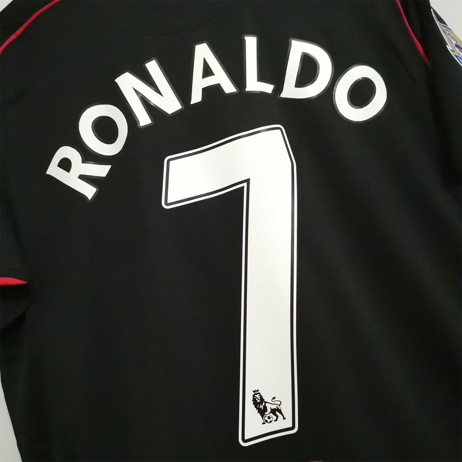 2007 2008 Manchester United Away Soccer Jersey Retro Version S-2XL