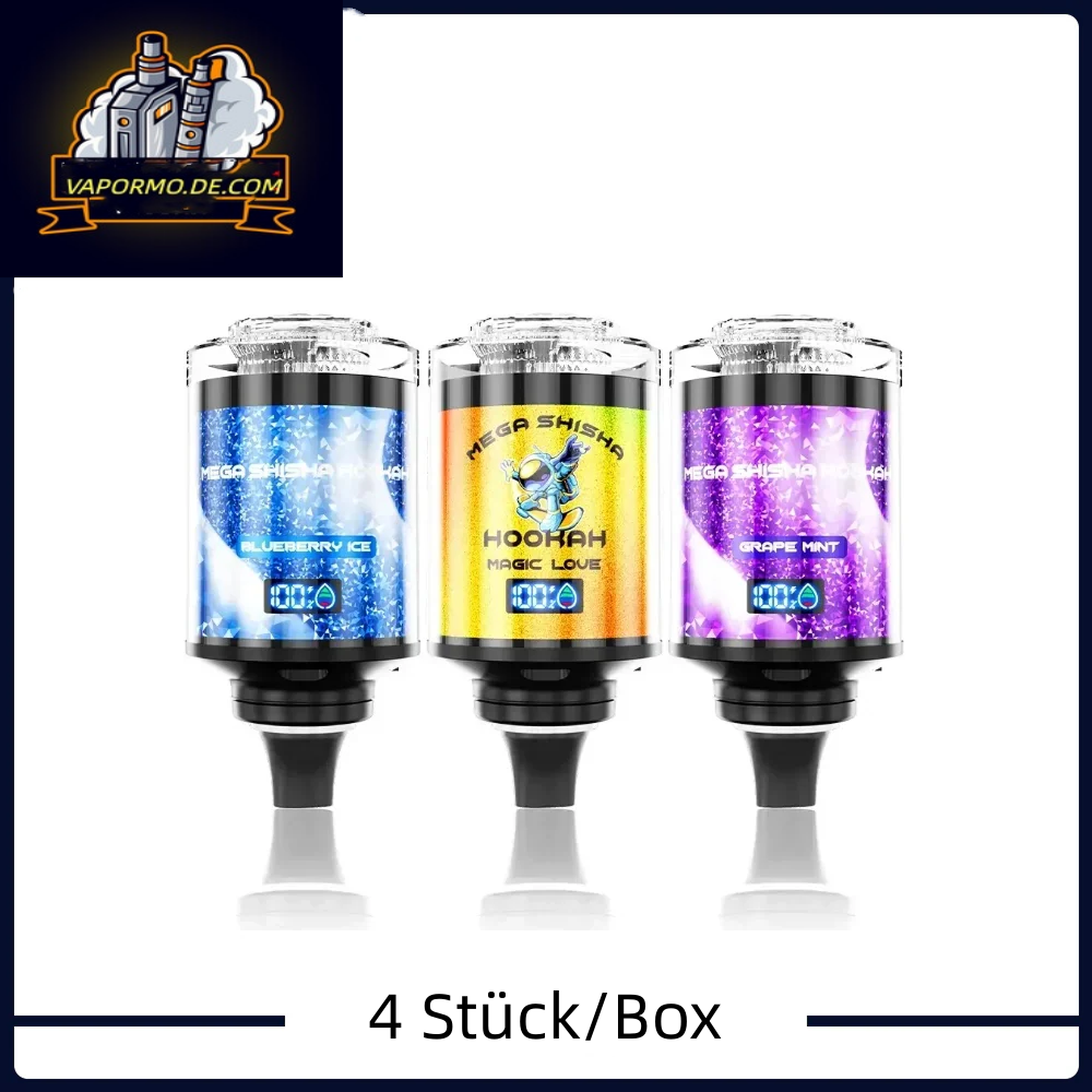JNR Mega Shisha Hookah 100K Puffs Einweg Vape (4 Stück/Box)