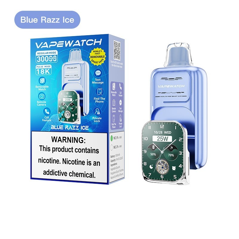 JNR VapeWatch Removable Smart Screen 30000 Puffs Einweg Kit (30K Puffs)