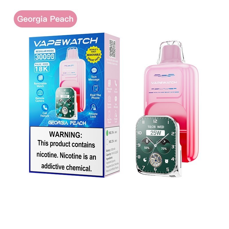 JNR VapeWatch Removable Smart Screen 30000 Puffs Einweg Kit (30K Puffs)