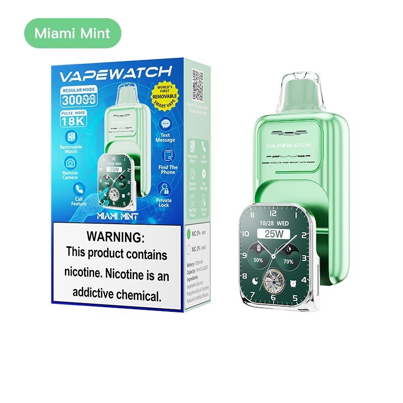 JNR VapeWatch Removable Smart Screen 30000 Puffs Einweg Kit (30K Puffs)