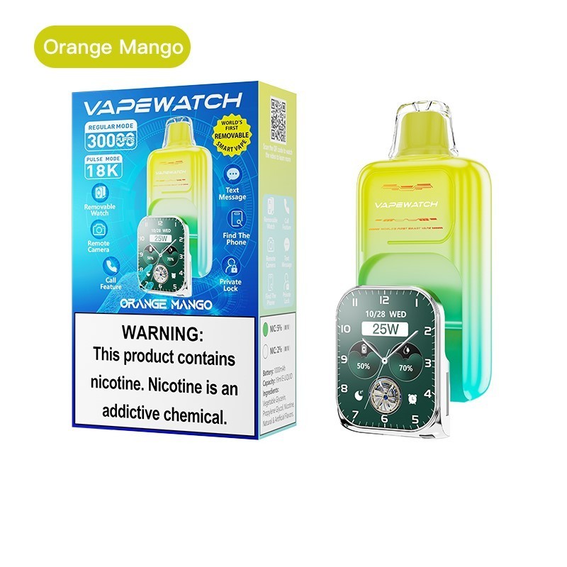 JNR VapeWatch Removable Smart Screen 30000 Puffs Einweg Kit (30K Puffs)