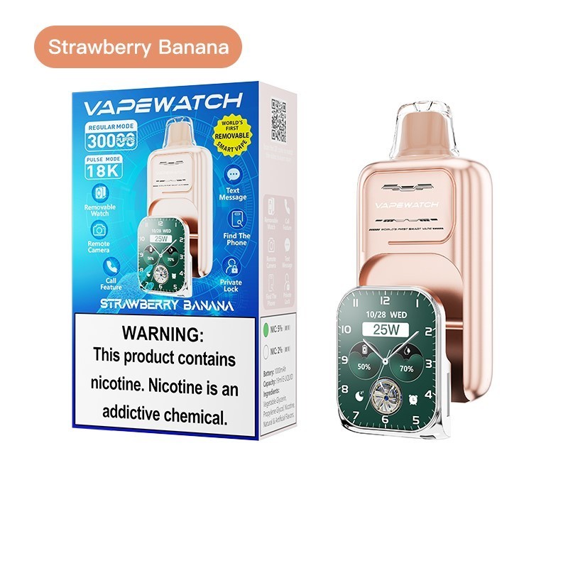 JNR VapeWatch Removable Smart Screen 30000 Puffs Einweg Kit (30K Puffs)