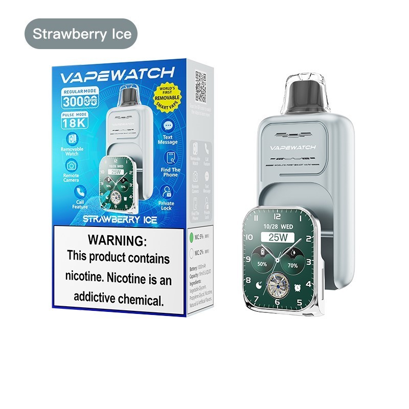 JNR VapeWatch Removable Smart Screen 30000 Puffs Einweg Kit (30K Puffs)