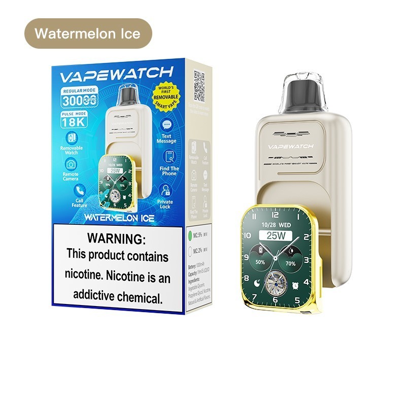 JNR VapeWatch Removable Smart Screen 30000 Puffs Einweg Kit (30K Puffs)