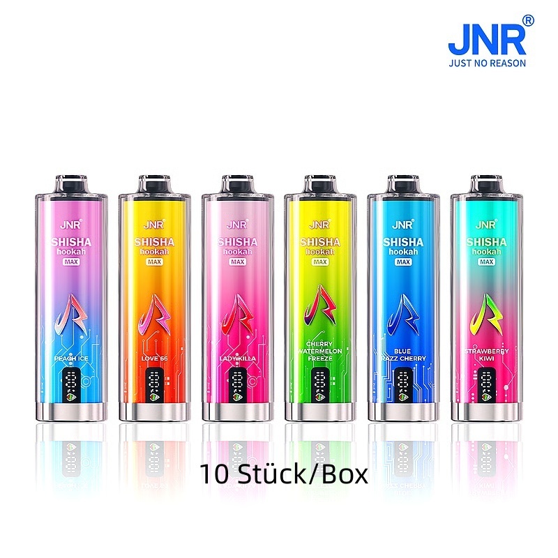 JNR Shisha Hookah Max 22000 Puffs Einweg Kit 29ml (10 Stück/Box)