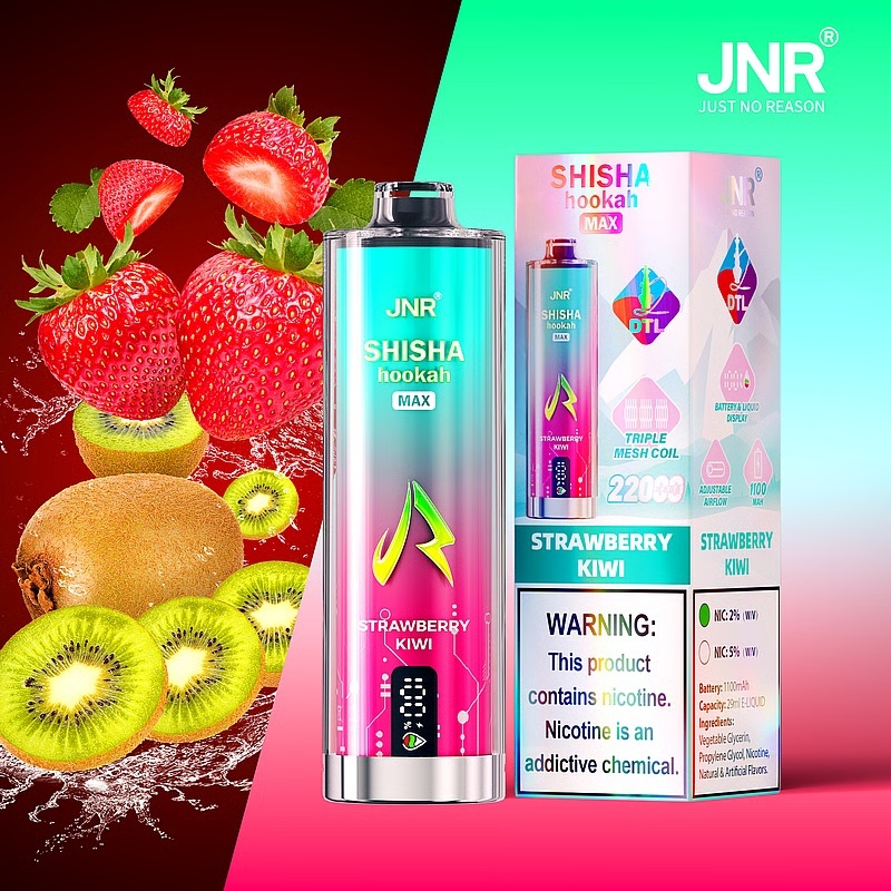 JNR Shisha Hookah Max 22000 Puffs Wiederaufladbares Einweg Kit