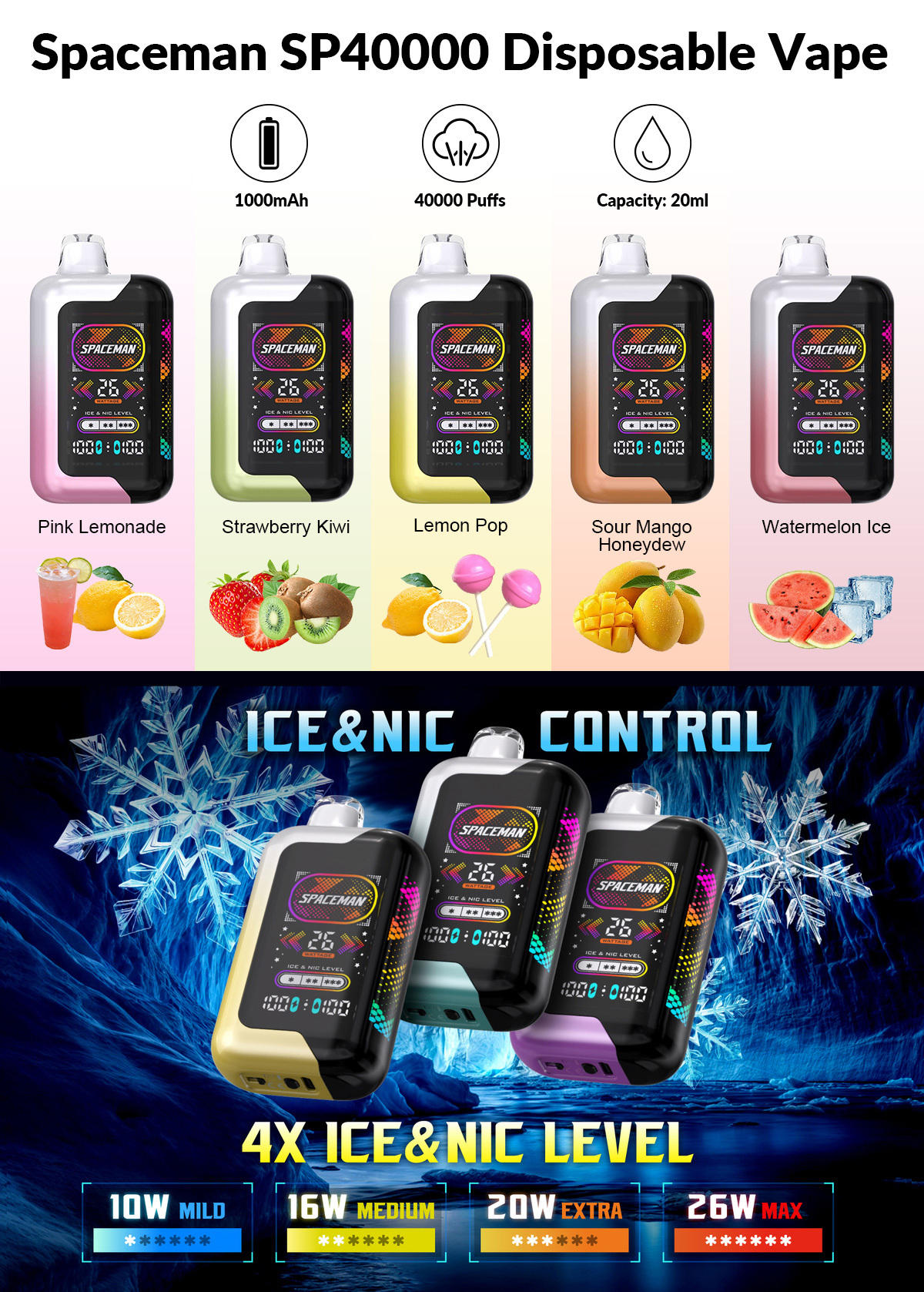 SMOK Spaceman SP40000 40000 Puffs  Einweg Vape