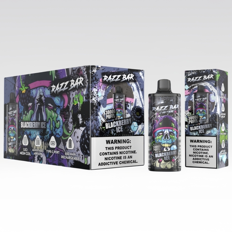 RAZZ BAR 30000 Puffs Wiederaufladbares Einweg Kit (30K Puffs)