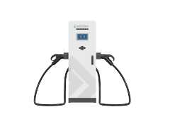 40kW ~ 180kW Series DC EV Charger Fast Commercial Charging Station with Dual Gun for Fleets, Business Vehicle, Bus, Truck