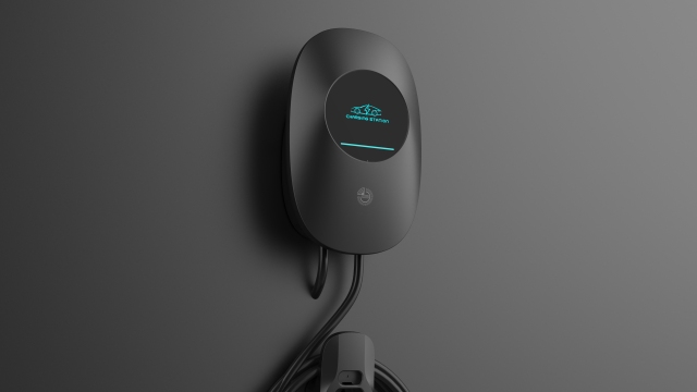 Chargeur mural CA de 7 kW pour usage domestique, compatible avec les collectivités, les parkings, les complexes résidentiels et les appartements.