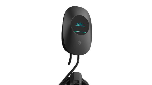 Chargeur mural CA de 7 kW pour usage domestique, compatible avec les collectivités, les parkings, les complexes résidentiels et les appartements.