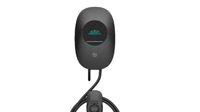 Chargeur mural CA de 7 kW pour usage domestique, compatible avec les collectivités, les parkings, les complexes résidentiels et les appartements.