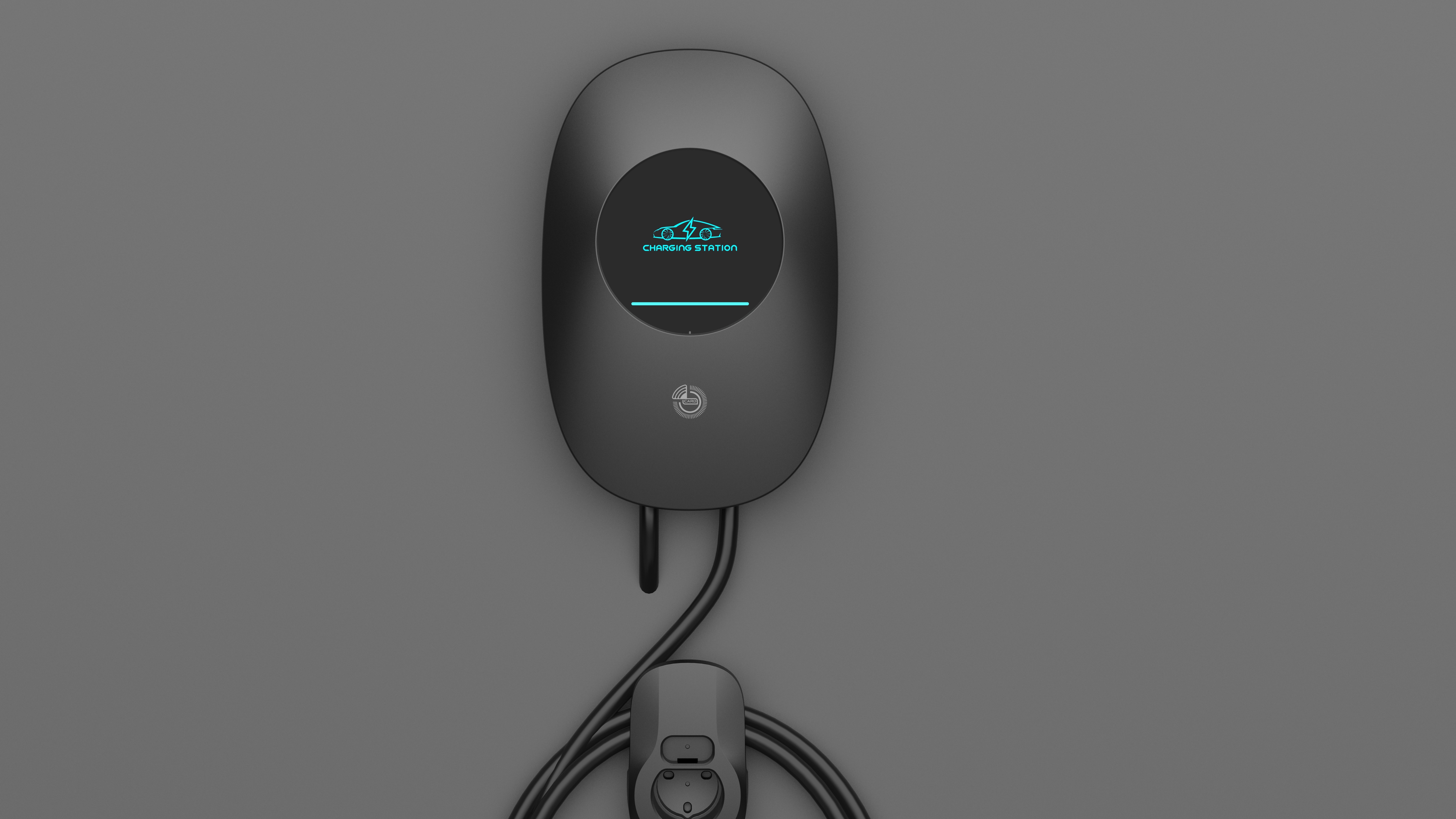 Chargeur mural CA de 7 kW pour usage domestique, compatible avec les collectivités, les parkings, les complexes résidentiels et les appartements.