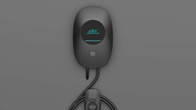Chargeur mural CA de 7 kW pour usage domestique, compatible avec les collectivités, les parkings, les complexes résidentiels et les appartements.