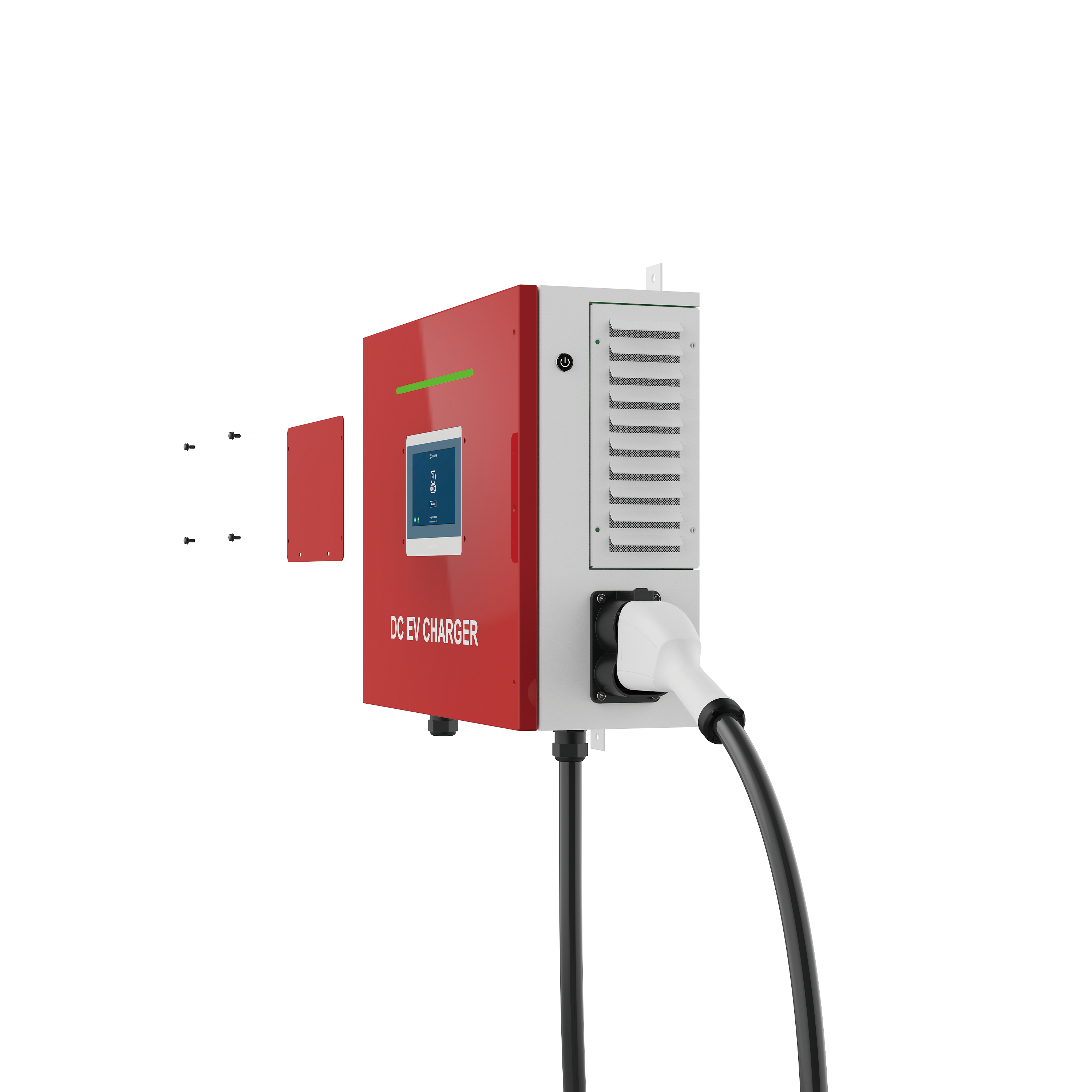20kW 30kW 40kW DC EV Charger Fast Commercial Charging Station with Single Gun for Fleets, Private Energy Vehicle