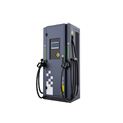 Carregador rápido para veículos elétricos de 400 kW, 480 kW e 600 kW em corrente contínua (DC), com sistema de carregamento duplo, ideal para frotas, veículos comerciais, ônibus e caminhões.