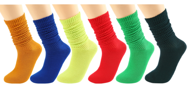 adult slouch socks