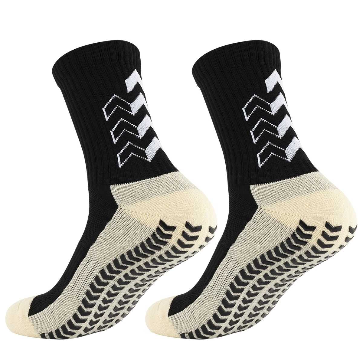Non-slip dotted athletic socks