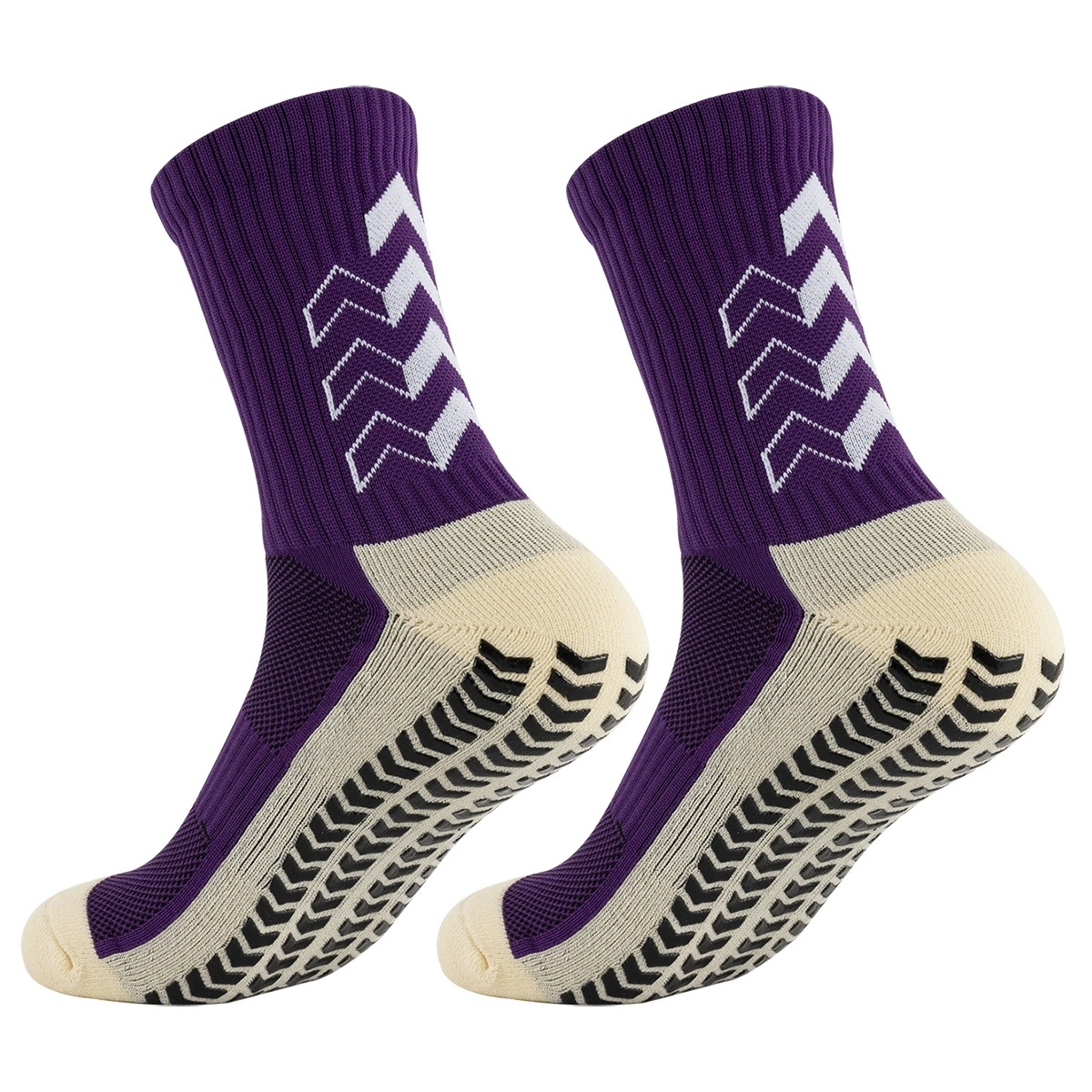 Non-slip dotted athletic socks