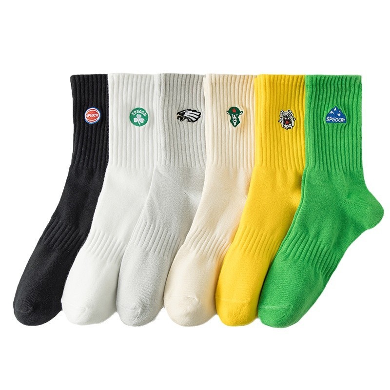 embroidered socks