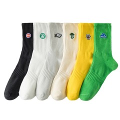 embroidered socks