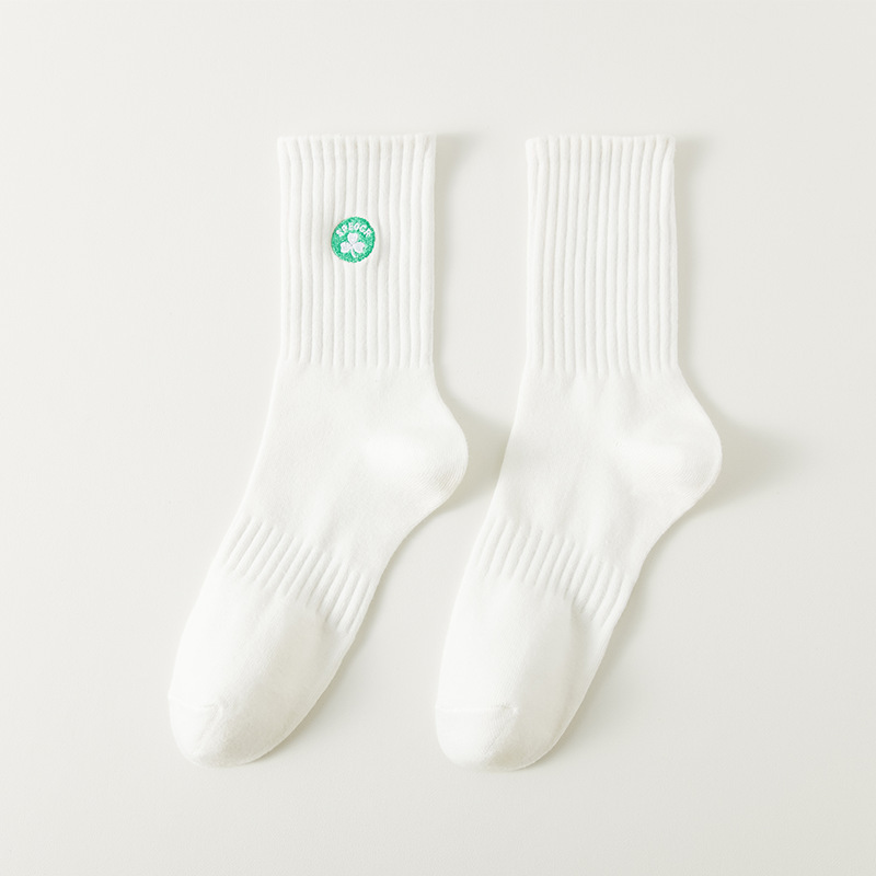 embroidered socks