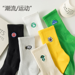 embroidered socks