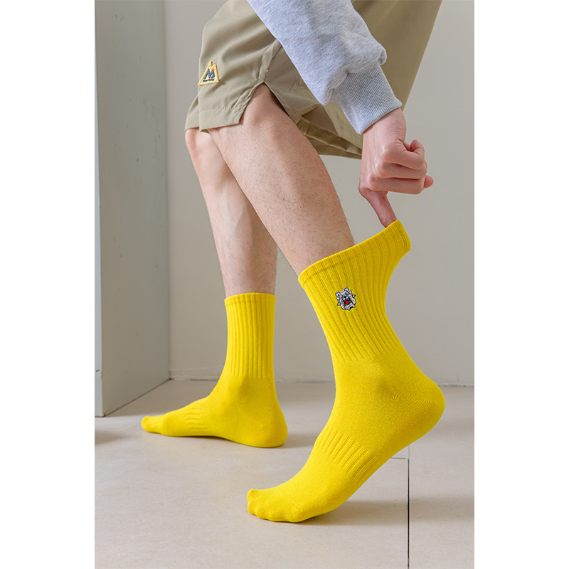 embroidered socks
