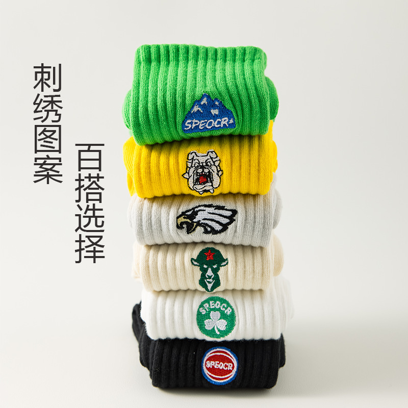 embroidered socks
