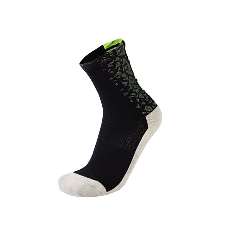 HJ 2025 New Arrival Wholesale Indoor Terry Skate Yoga Socks Mid Calf Cotton Grip Anti Slip Pilates Socks for Unisex