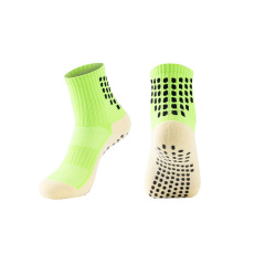 2025 Custom  Anti-slip Indoor Anti Slip Terry Fitness Socks Women's Cotton Private Logo Grip  Crew  Socks