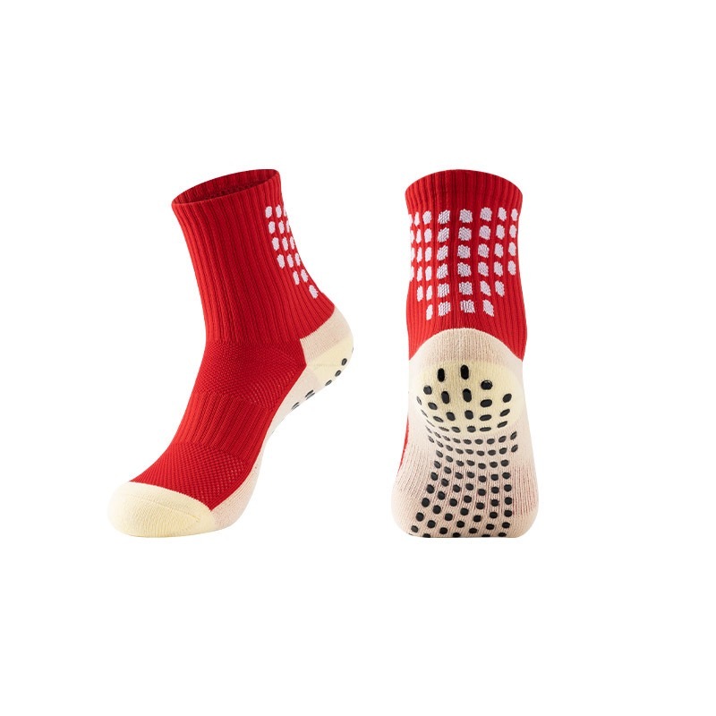 2025 Custom  Anti-slip Indoor Anti Slip Terry Fitness Socks Women's Cotton Private Logo Grip  Crew  Socks