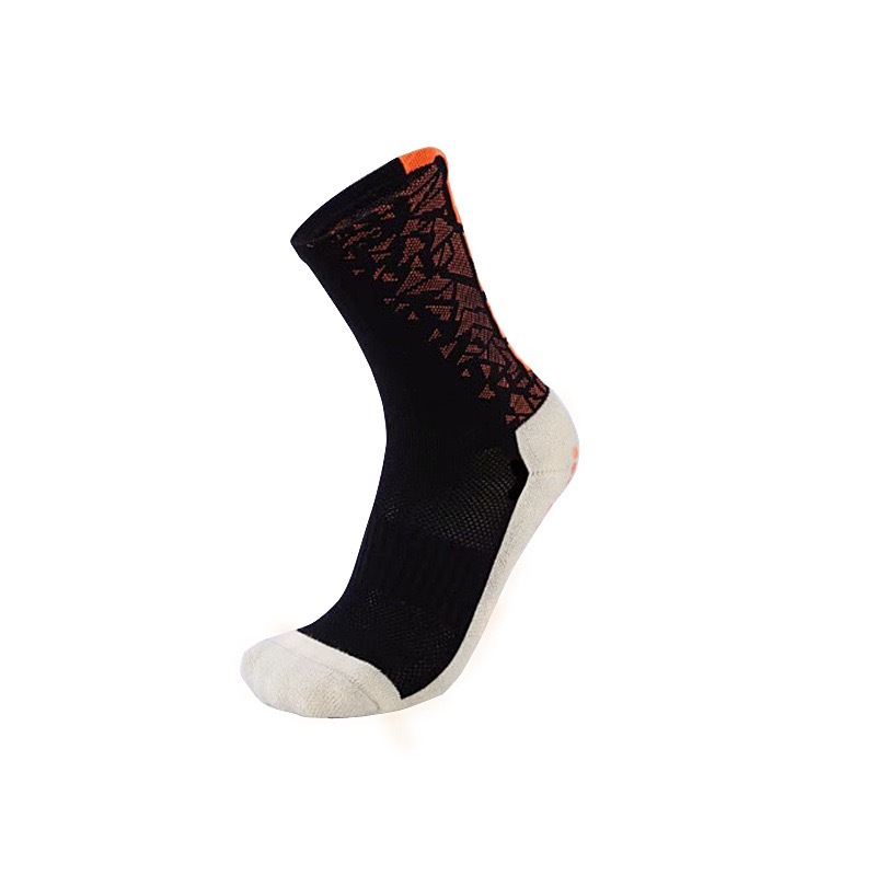 HJ 2025 New Arrival Wholesale Indoor Terry Skate Yoga Socks Mid Calf Cotton Grip Anti Slip Pilates Socks for Unisex