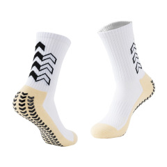 2025 New Arrival Wholesale Indoor Terry Skate Yoga Socks Mid Calf Cotton Grip Anti Slip Pilates Socks for Unisex