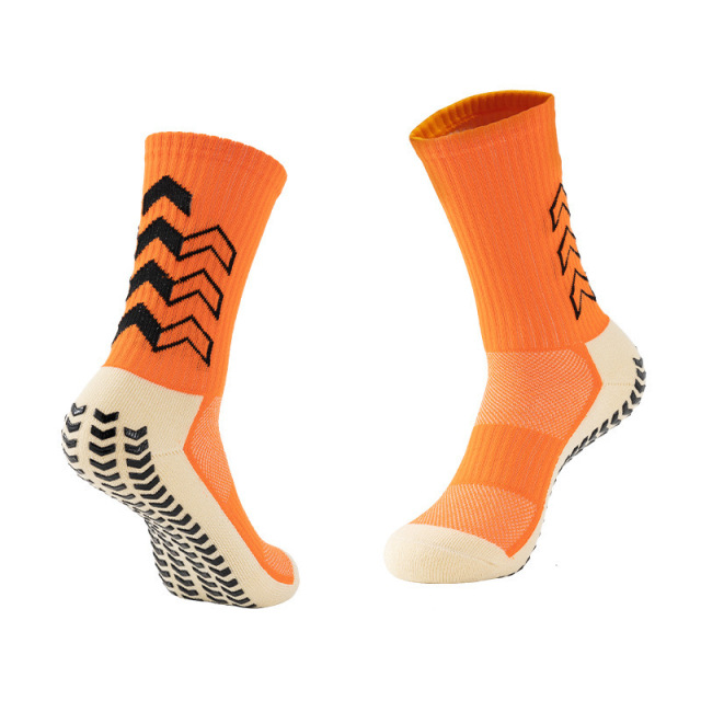 2025 New Arrival Wholesale Indoor Terry Skate Yoga Socks Mid Calf Cotton Grip Anti Slip Pilates Socks for Unisex