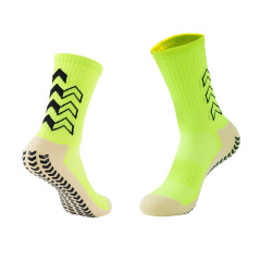 2025 New Arrival Wholesale Indoor Terry Skate Yoga Socks Mid Calf Cotton Grip Anti Slip Pilates Socks for Unisex