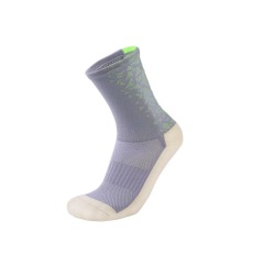 HJ 2025 New Arrival Wholesale Indoor Terry Skate Yoga Socks Mid Calf Cotton Grip Anti Slip Pilates Socks for Unisex