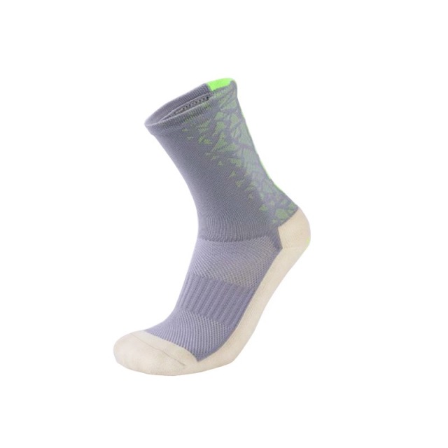 HJ 2025 New Arrival Wholesale Indoor Terry Skate Yoga Socks Mid Calf Cotton Grip Anti Slip Pilates Socks for Unisex