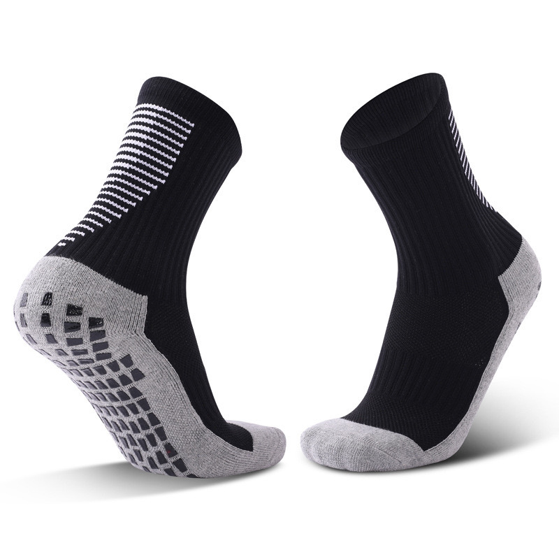 2025 Custom Wholesale Anti-slip Indoor Anti Slip Terry Fitness Socks Women's Cotton Private Logo Grip Pilates Crew Yoga Socks