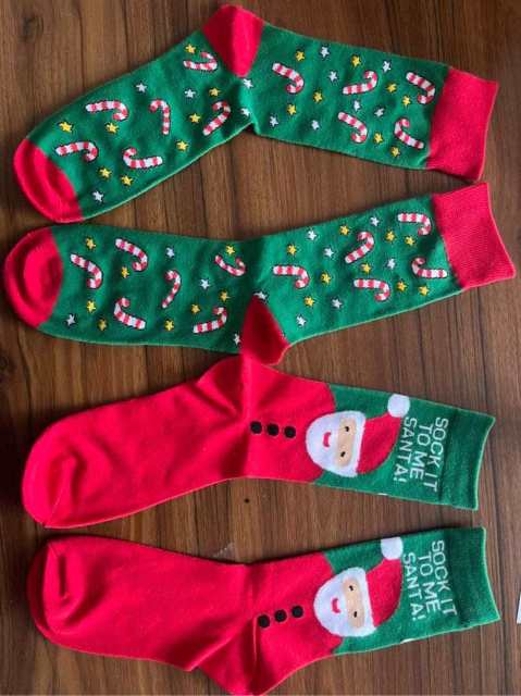 HJ 2025 Best-Selling Mid-Calf Men's Socks Creative Christmas Snow Tree Design Trendyy Cross-Border Biscuit Cotton Light Polyester Bottom