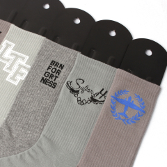 lesale Top Quality Crew Socks Embroidered Jacquard White Black Red Design Logo Cotton Casual Thin Sports Socks
