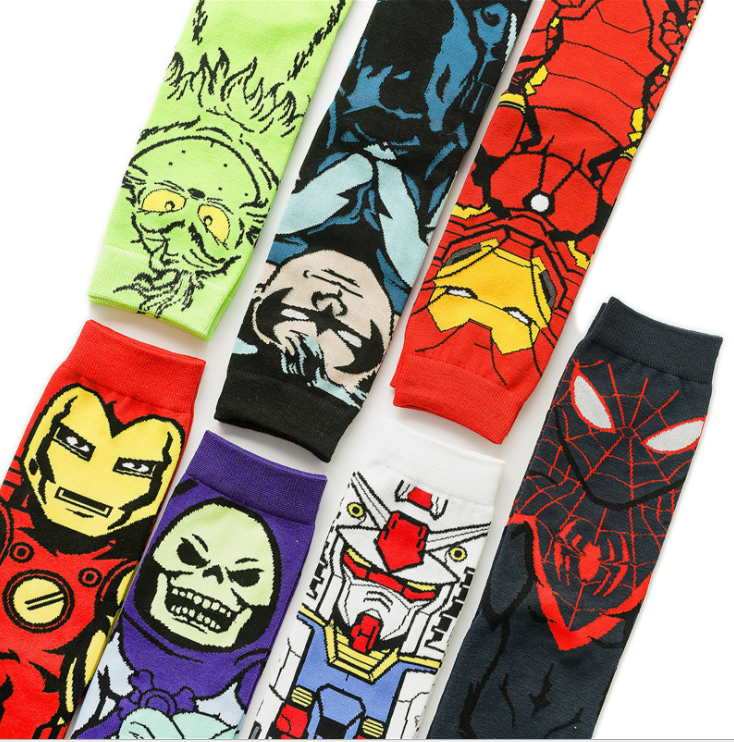 HJ 2025 Best-Selling Professional Design Happy Custom Colorful Jacquard Sox Design Socks Funny Socks Happy Man Socks