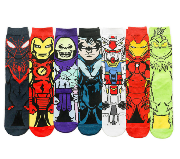 HJ 2025 Best-Selling Professional Design Happy Custom Colorful Jacquard Sox Design Socks Funny Socks Happy Man Socks
