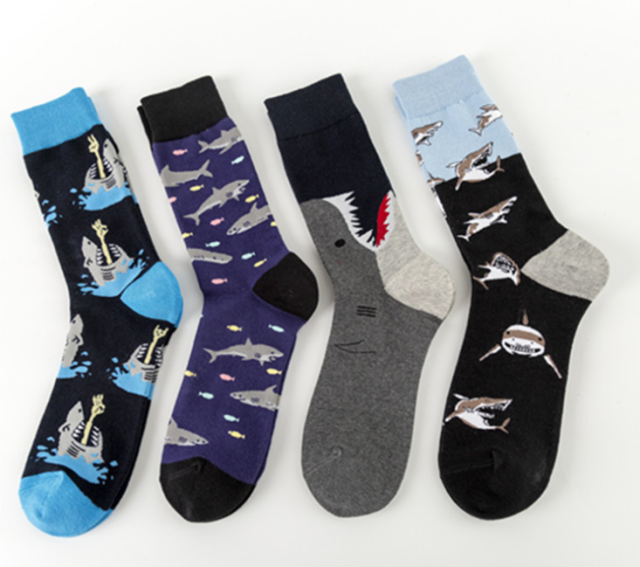 HJ 2025 High quality   Professional Design Happy Custom Colorful Jacquard Sox Design Socks Funny Socks Happy Man Socks