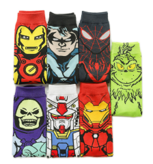 HJ 2025 Best-Selling Professional Design Happy Custom Colorful Jacquard Sox Design Socks Funny Socks Happy Man Socks